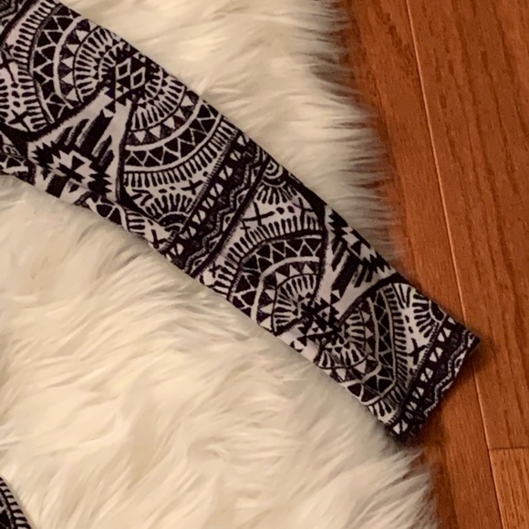 3/$30 Hot Kiss Tribal Peplum Waist Midi Dress - Picture 4 of 8